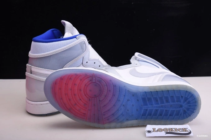 Rep High Racer 1 Zoom CK6637-104 Blue Jordan White Retro Air 0709